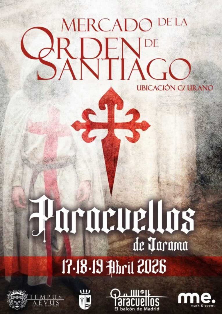 Mercado Medieval de Paracuellos de Jarama 2026 (Madrid) 2 Mercado Medieval de Paracuellos de Jarama 2026! 🏰 Del 17 al 19 de abril en la calle Urano. Artesanía, Gastronomía, Animación, Espectáculos.