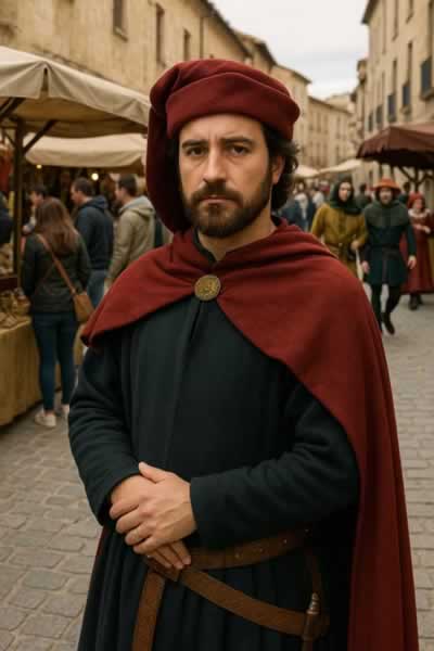 Caballero en Mercado Medieval en Ourense 