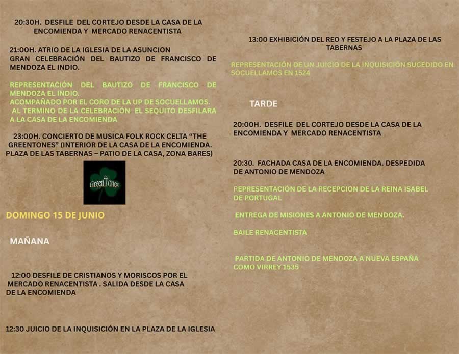 Programa Mercado Renacentista en Socuellamos 2026 (Ciudad Real) 2