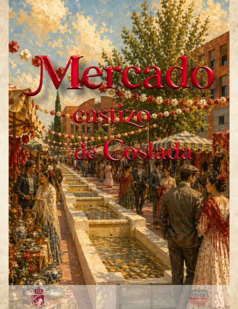 Cartel oficial del mercado castizo de Coslada