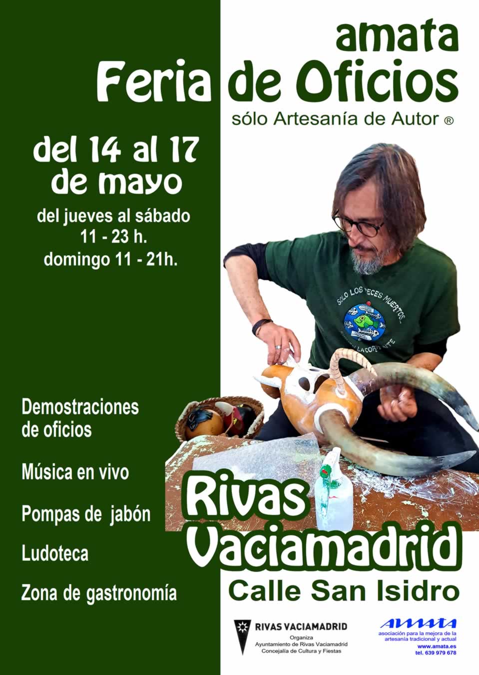 Cartel oficial 🛠️ Feria de Artesanía de Autor® en Rivas-Vaciamadrid con Artesanía de Autor® 2026