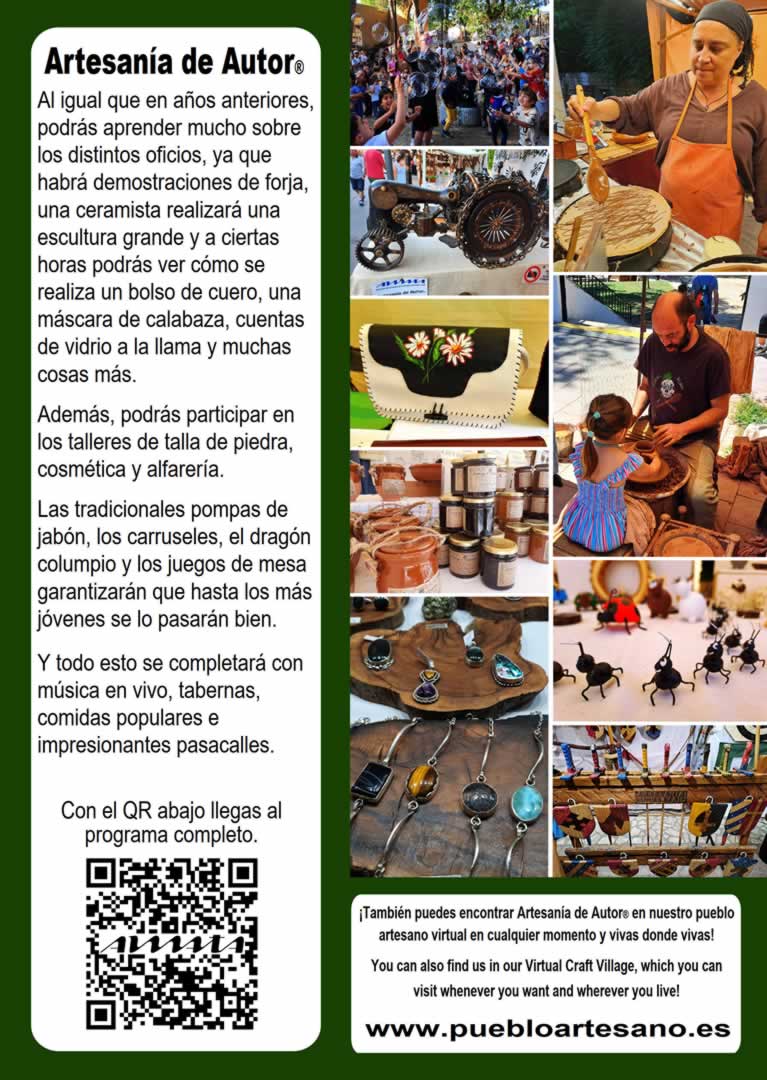 Folleto 🛠️ Feria de Oficios en Rivas-Vaciamadrid con Artesanía de Autor® 2026