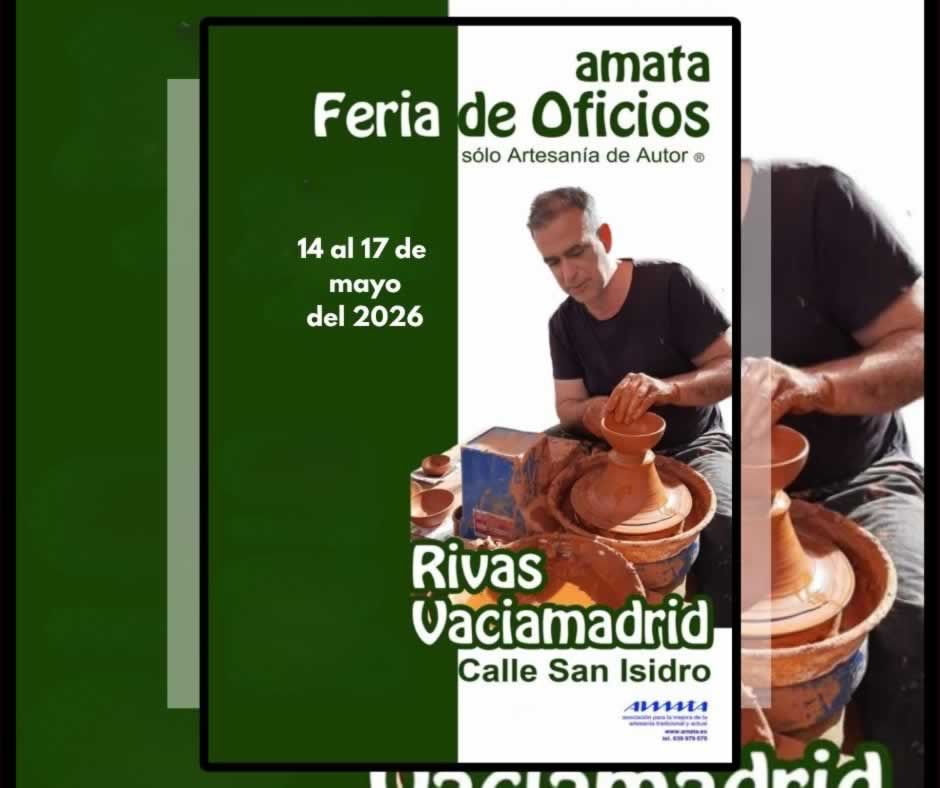 Feria de Oficios en Rivas-Vaciamadrid con Artesanía de Autor® 2026 (Madrid)