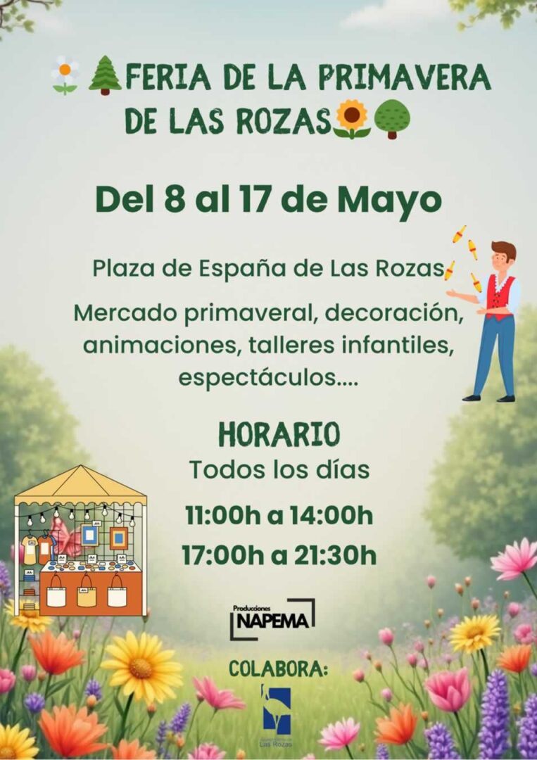 Feria de primavera en Las Rozas 2026 (MAD) del 08 al 17 de mayo