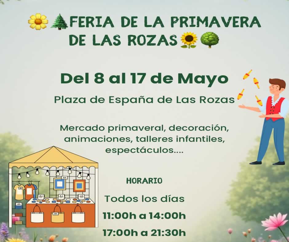Feria de la primavera en Las Rozas 2026 (MAD)