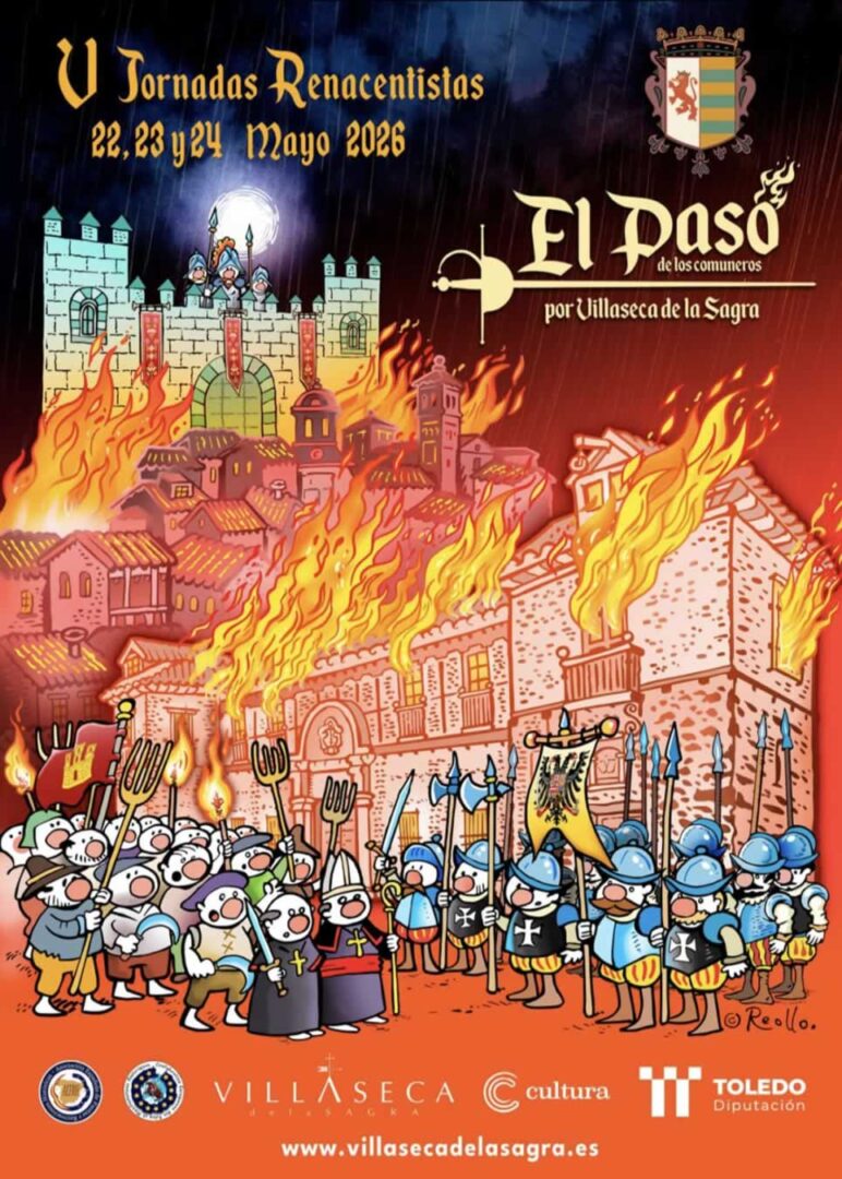 Mercado Renacentista de Villaseca de la Sagra (Toledo) 2026 - Información artesanos 2 Cartel del Jornadas renacentistas de Villaseca de la Sagra (Toledo) 2026