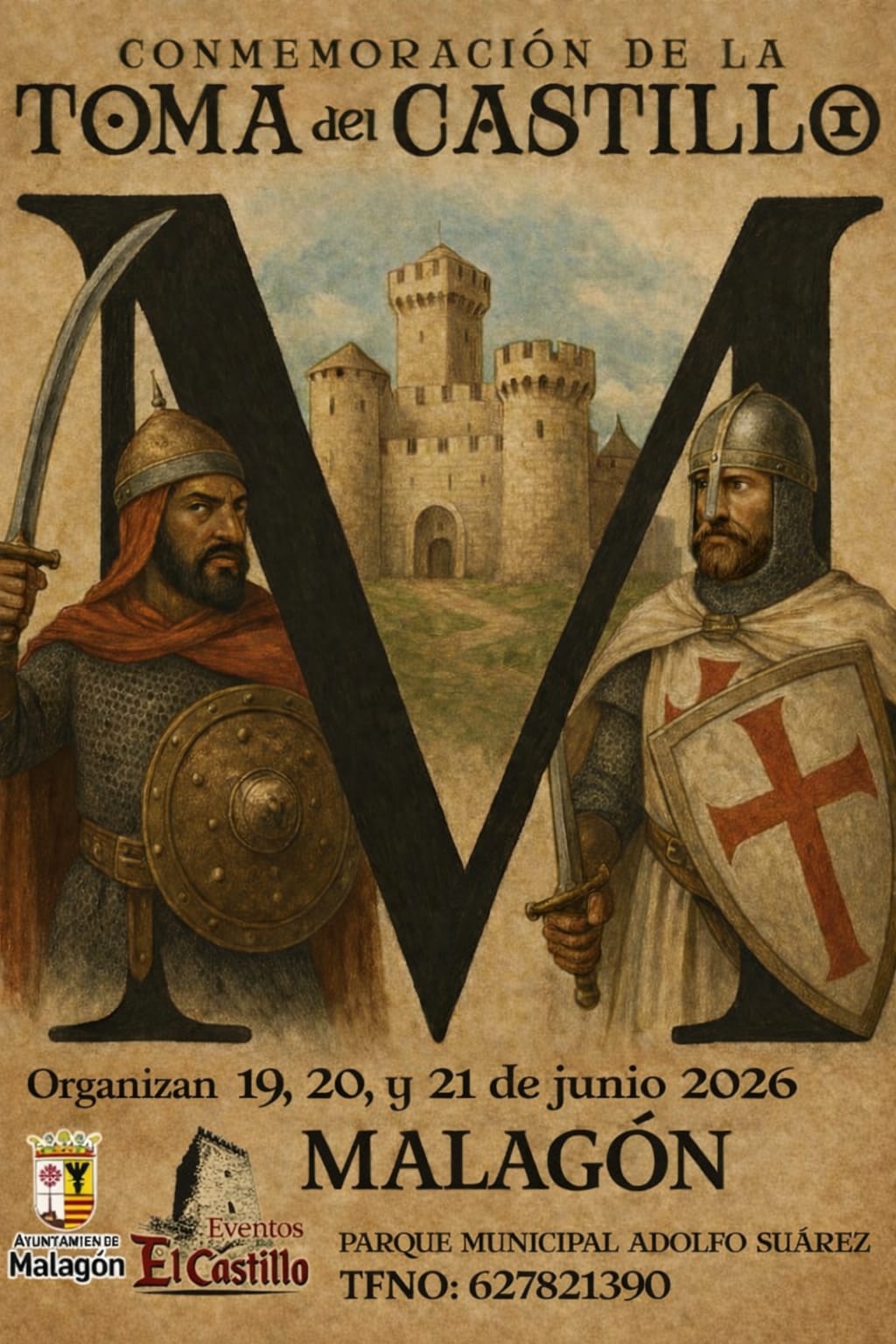 Cartel Malagón Medieval 2026 (Ciudad Real) / Conmemoración de la toma del castillo