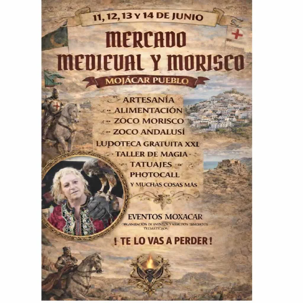 medieval-morisco-mojacar-2026-1024. Destacado: Mercado Medieval Morisco de Mojácar 2026 (Almeria) Junio