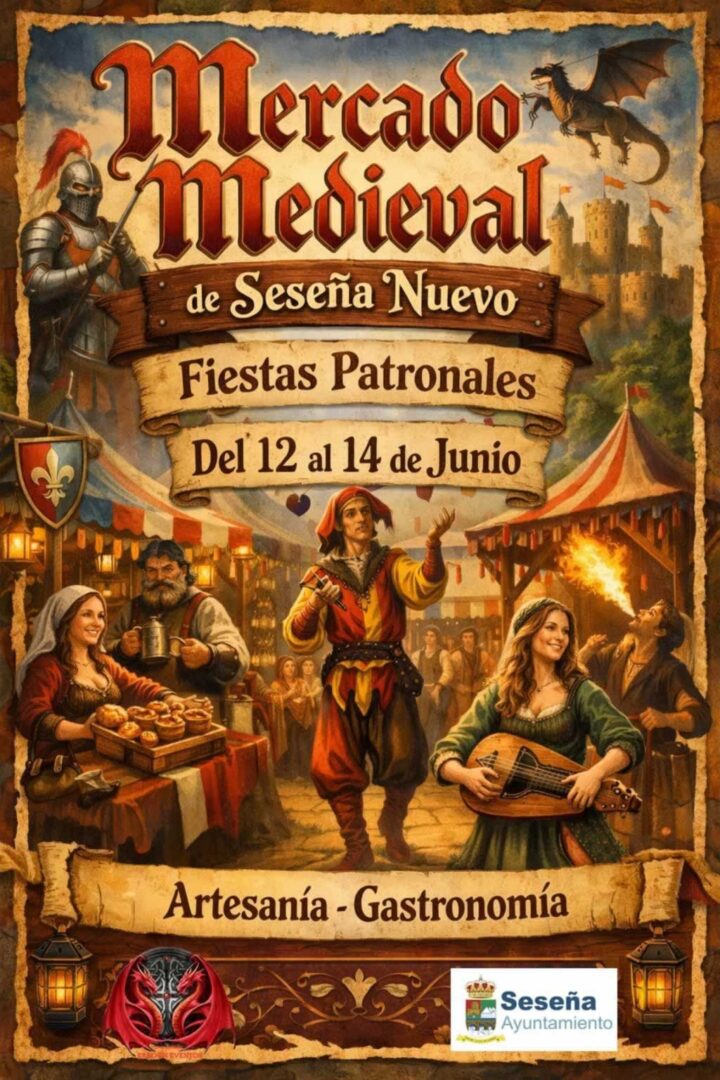 Mercado Medieval de Seseña Nuevo 2026 (Toledo) Fiestas patronales 5 Cartel Mercado Medieval de Seseña Nuevo 2026 | Fiestas Patronales