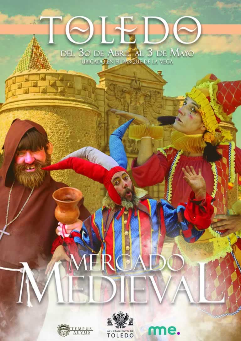 Cartel del Mercado Medieval de Toledo 2026 -- Paseo Recaredo - Mayo 2026