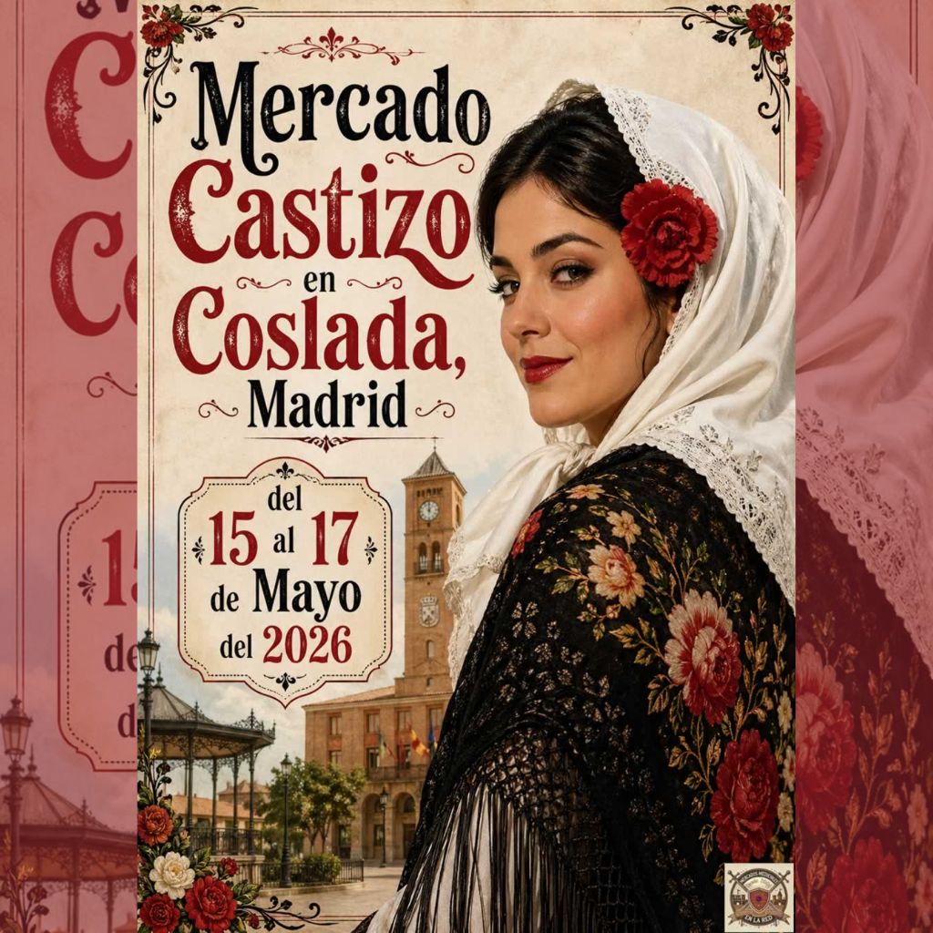 Mercado Castizo en la localidad madrileña de Coslada, los días 15 al 17 de mayo 2026