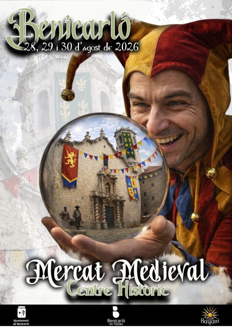 Cartel del Mercado Medieval en Benicarló 2026 del 28 al 30 de agosto