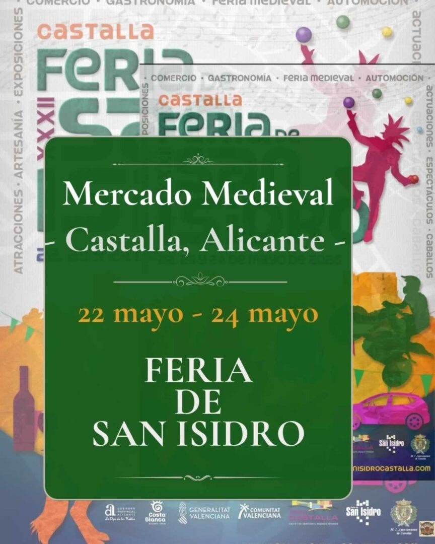 Mercado Medieval de Castalla en 2024 durante la Feria de San Isidro en Castalla (Alicante)