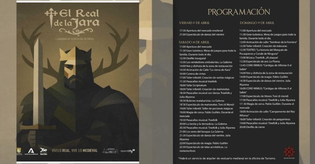 Mercado Medieval El Real de la Jara cartel en Versión 1200