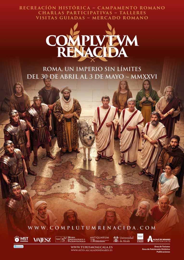 Cartel del Mercado Romano de Alcalá de Henares 2026