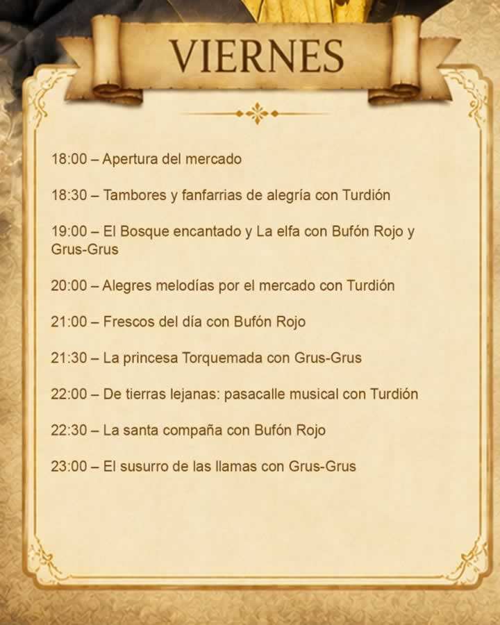 Mercado Medieval en Fuenlabrada (Madrid) 2026 Dia Viernes