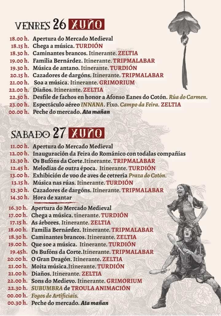 feira do romanico negreira 2026 PROGRAMA