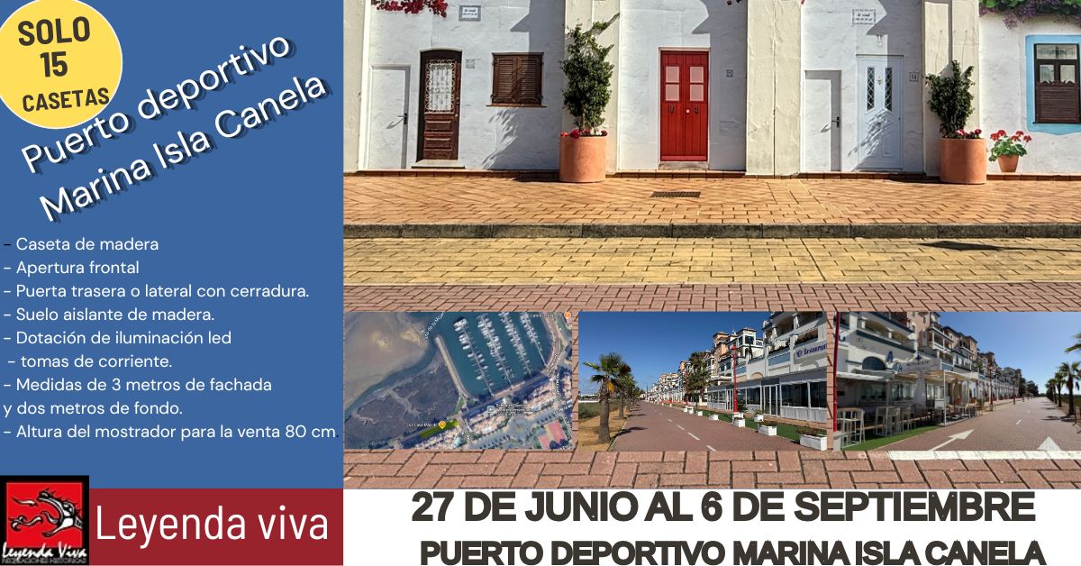 Feria de verano en Isla Canela 2026