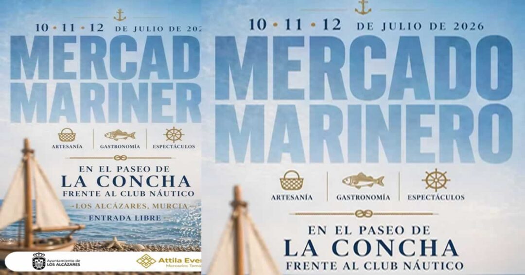 Mercado Marinero en Los Alcazares 10 al 12 de Julio 2026