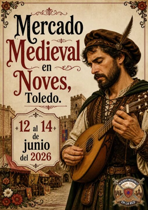Cartel mmr del Mercado Medieval en Noves (Toledo) 2026