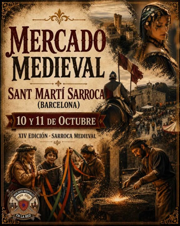 Cartel provisional MERCADO MEDIEVAL EN SANT MARTÍ SARROCA (BARCELONA)