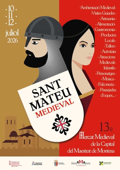 Cartel de Medieval de Sant Mateu 2026