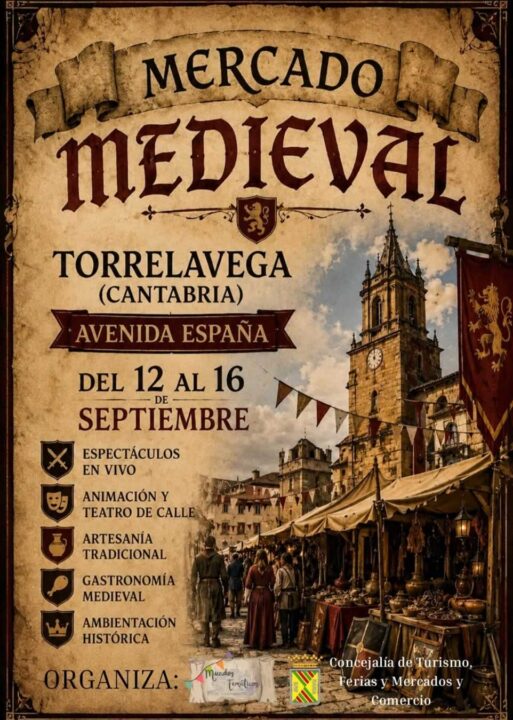 Mercado medieval de Torrelavega 2026 (Cantabria) 4 Cartel del Medieval de Torrelavega 2026