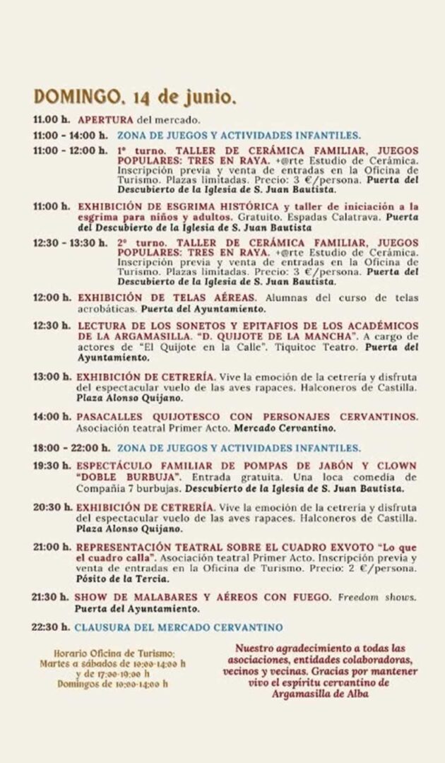 Mercado Cervantino de Argamasilla de Alba 2026 (Ciudad Real) 7 mercadillocervantino ARGAMASILLA 3