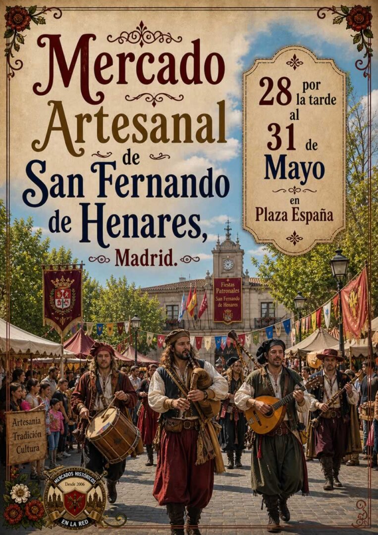 mercado artesanal san fernando de henares 2026 cartel