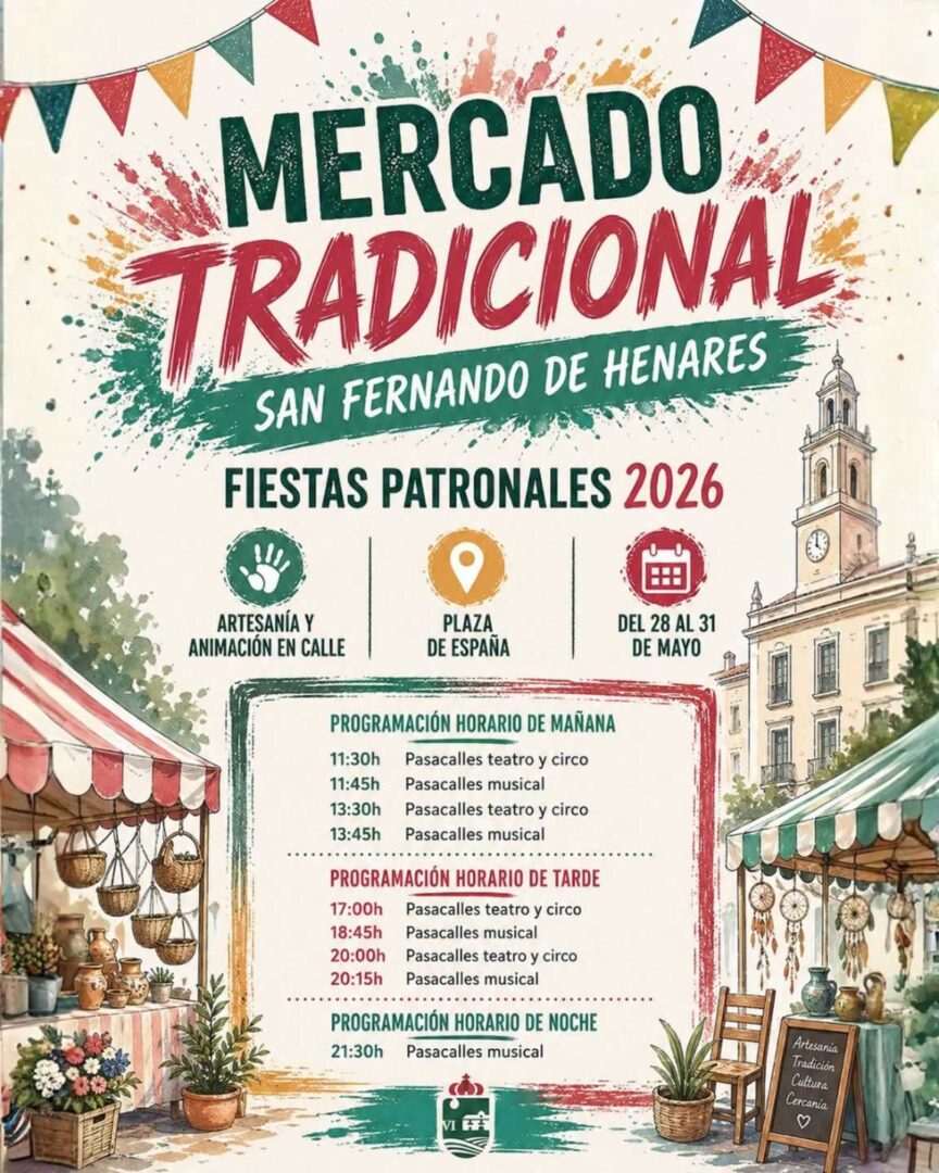 Mercado artesanal de San Fernando de Henares 2026 (Madrid) - Fiestas patronales de San Fernando