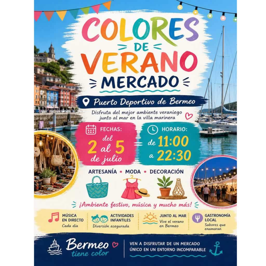 Mercado colores de verano de Bermeo 2026 (Vizcaya)