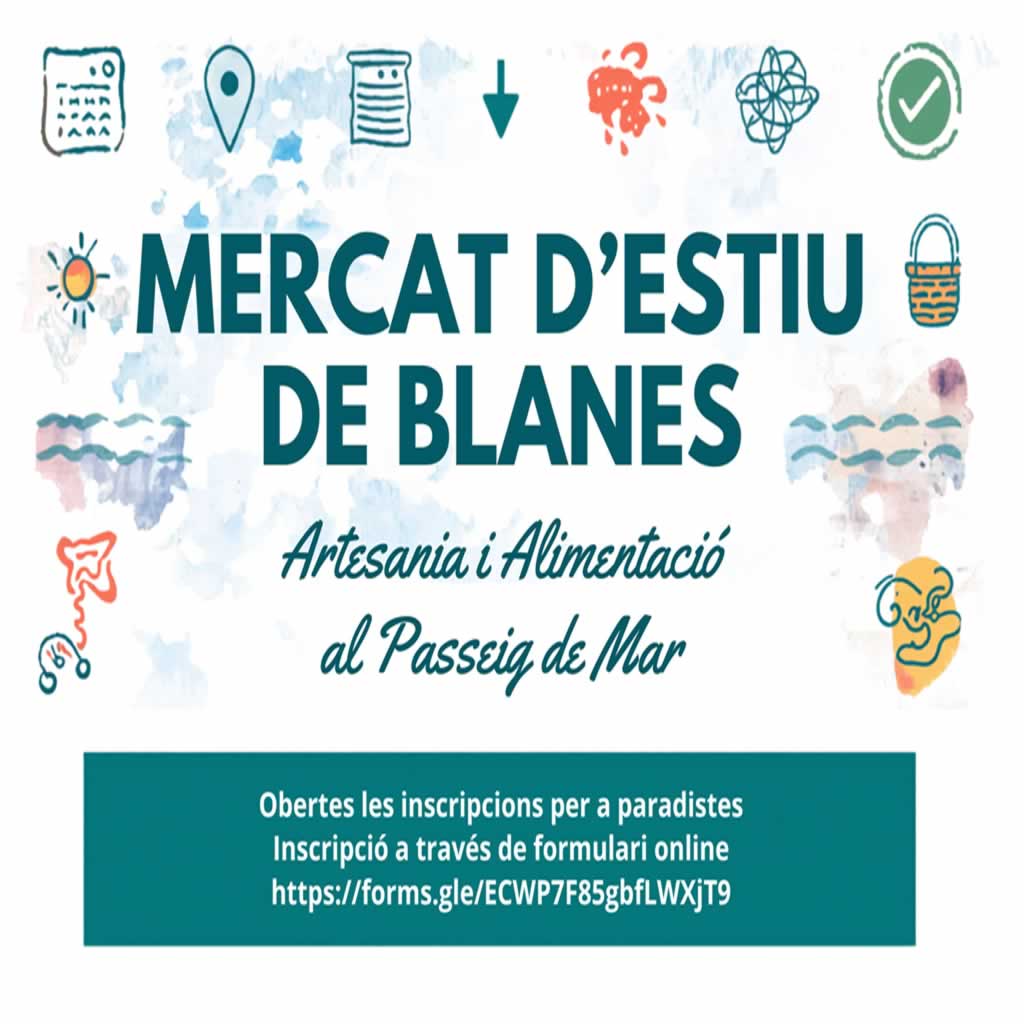 Destacado Mercat d'estiu de Blanes del 03 de Julio al 30 de Agosto del 2026