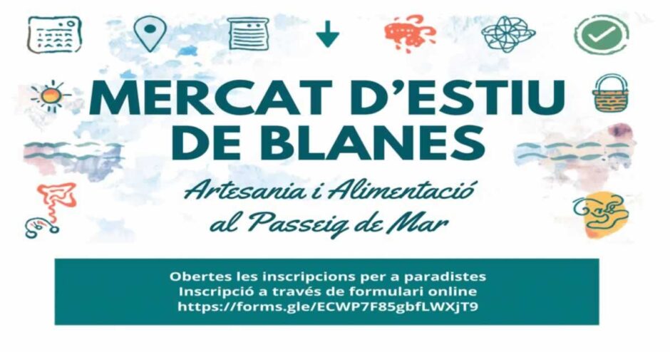 Mercat d'estiu de Blanes del 03 de Julio al 30 de Agosto del 2026