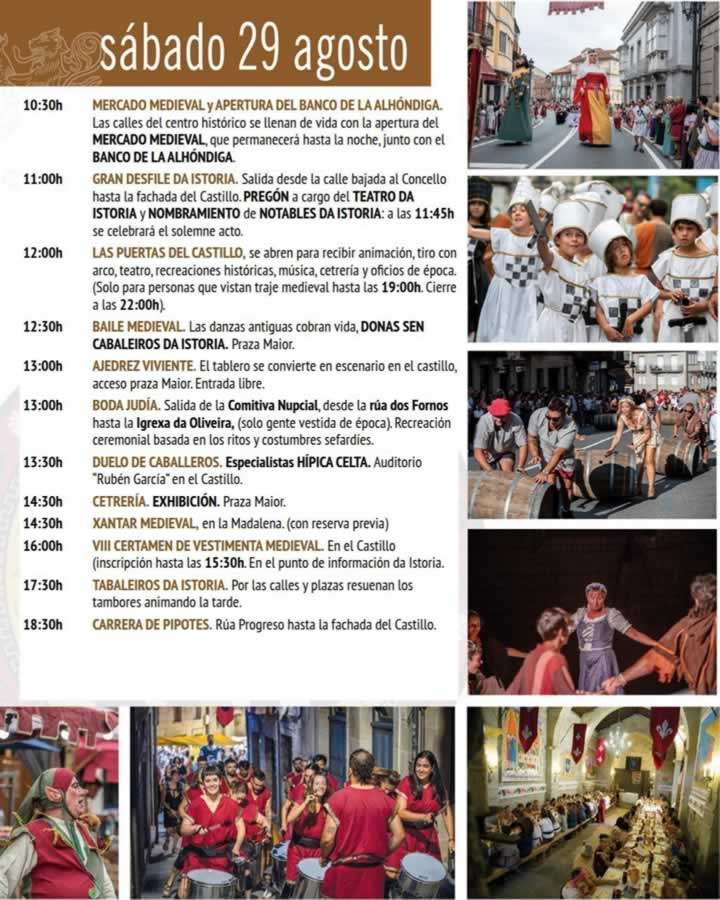Programa 2 FESTA DA ISTORIA - Mercado Medieval en Ribadavia 2026 (Ourense)