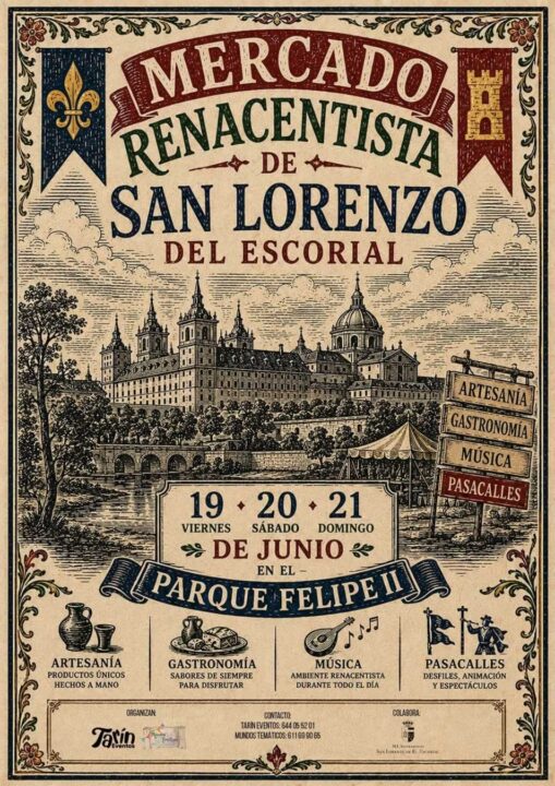 Cartel Mercado Renacentista San Lorenzo Del Escorial 2026