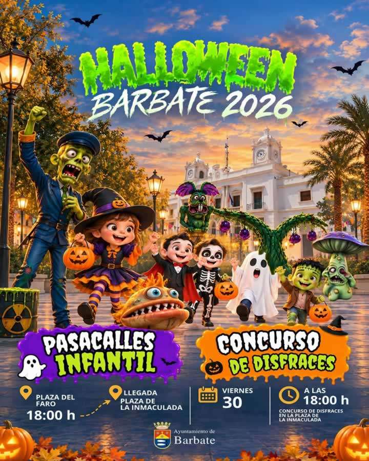 Mercado de Halloween en Barbate 2026 (Cádiz) Cartel