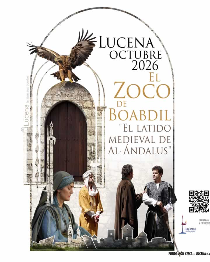 MERCADO MEDIEVAL DE LUCENA 2026 (Córdoba) 5 CARTEL Zoco de Boabdil mercado medieval lucena 2026