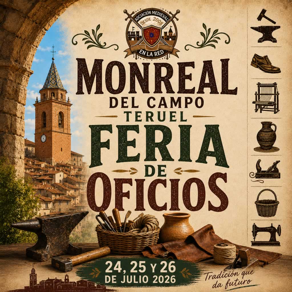 Feria de Oficios Artemón 2026 en Monreal del Campo (Teruel)