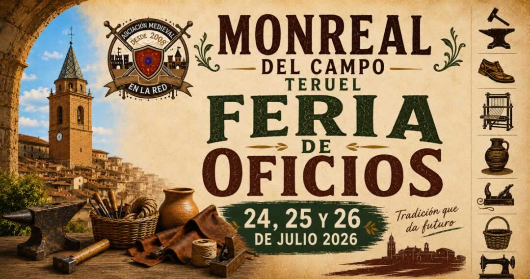 Feria de Oficios Artemón 2026 en Monreal del Campo (Teruel)