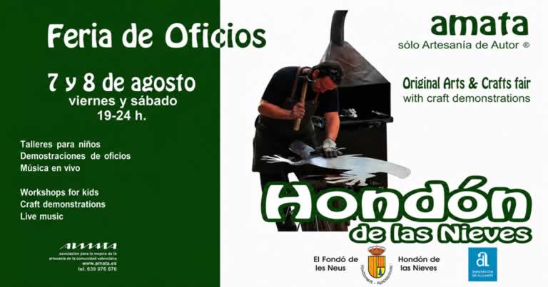 XI Feria de Oficios de Hondón de las Nieves (Alicante) - https://demercadosmedievales.info/mercadomedieval/xi-feria-de-oficios-de-hondon-de-las-nieves-alicante/