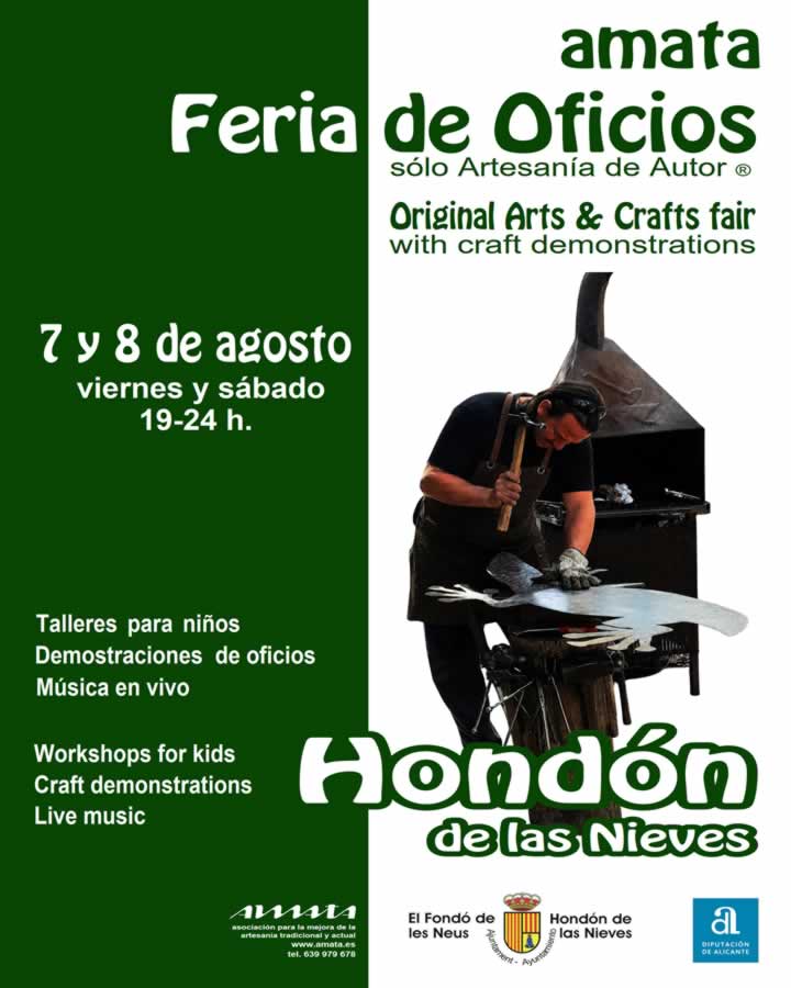 XI Feria de Oficios de Hondón de las Nieves (Alicante) -