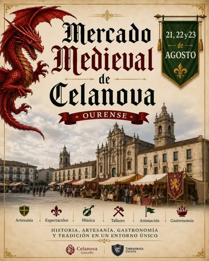 Mercado Medieval de Celanova 2026 Programa y Convocatoria