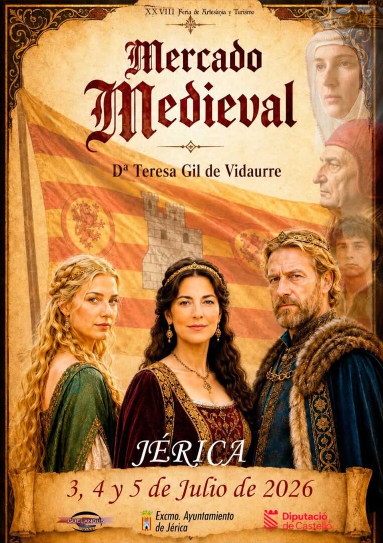 Mercado Medieval de Jérica 'Dª Teresa Gil de Vidaurre' (Castellón) 1 Cartel Mercado Medieval Dª Teresa Gil de Vidaurre en Jérica (Castellón)