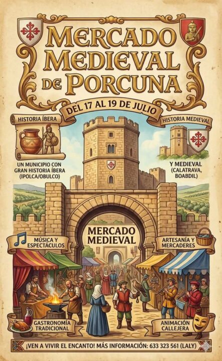Mercado Medieval de Porcuna 2026 4 medieval porcuna cartel