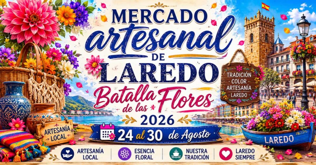 Mercado artesanal de Laredo - Batalla de las flores 2026