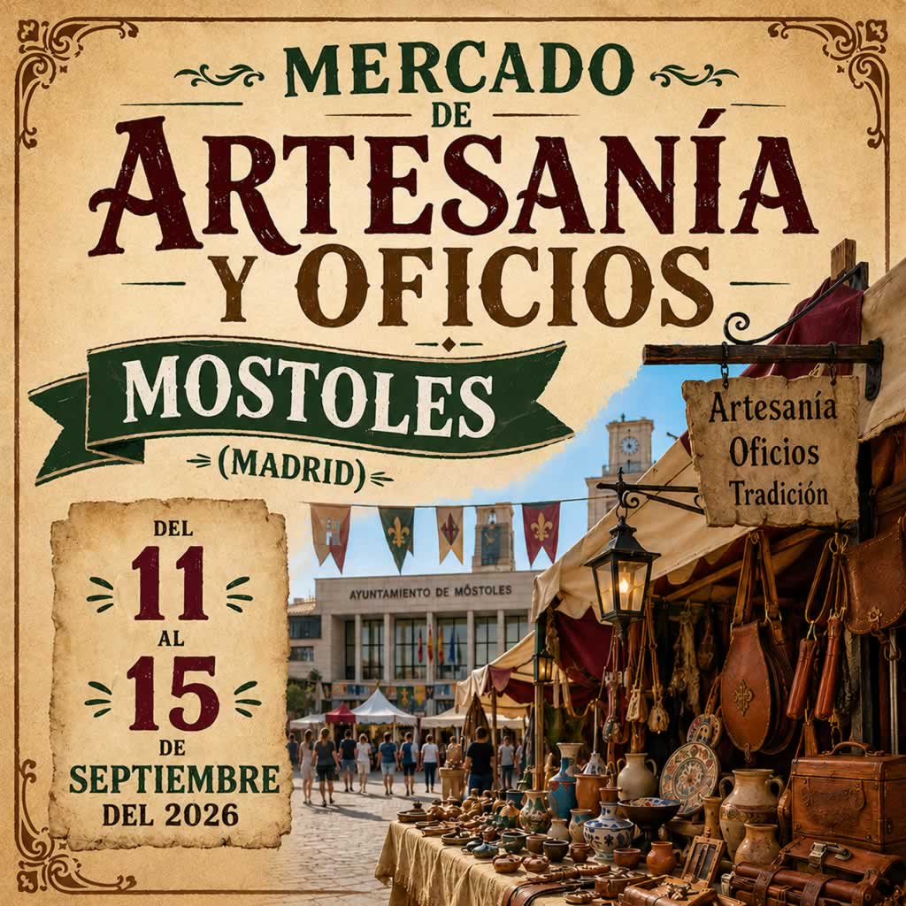 Mercado Artesanal de Móstoles 2026 (Madrid)
