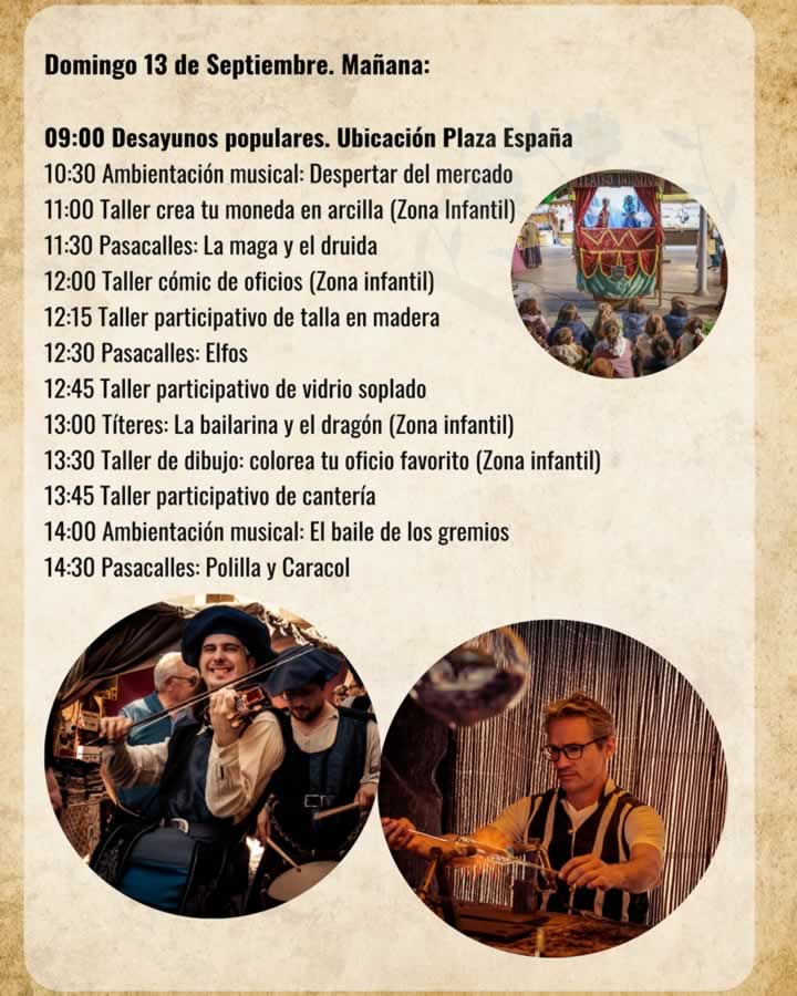 Programación Mercado Artesanal de Móstoles 2026 (Madrid) omingo mañana