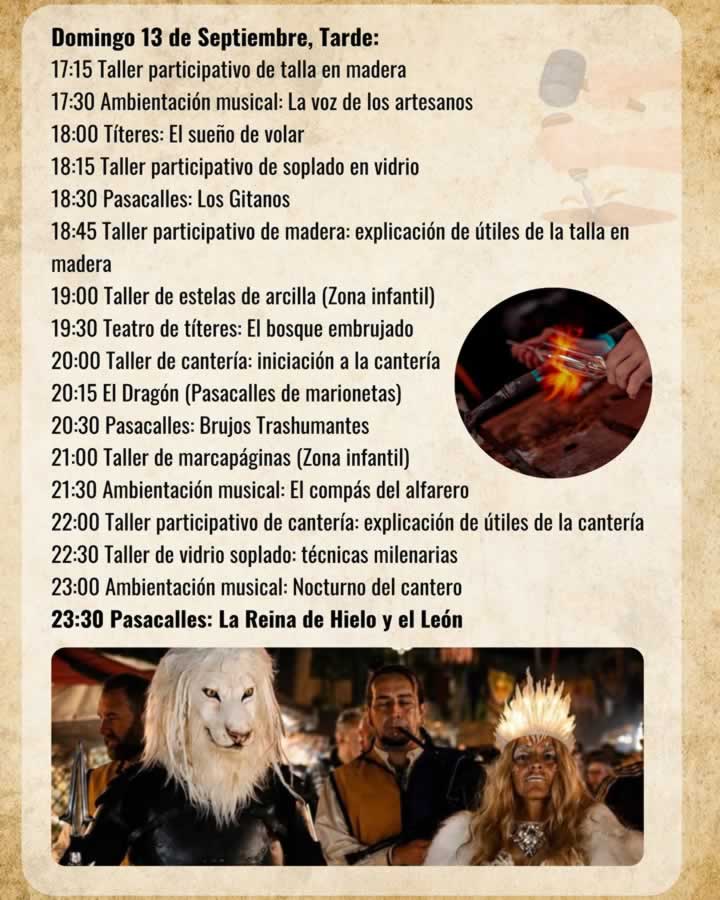 Programación Mercado Artesanal de Móstoles 2026 (Madrid) Domingo tarde