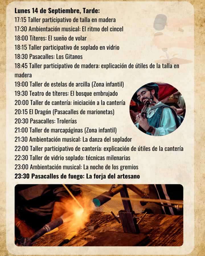 Programación Mercado Artesanal de Móstoles 2026 (Madrid) lunes tarde