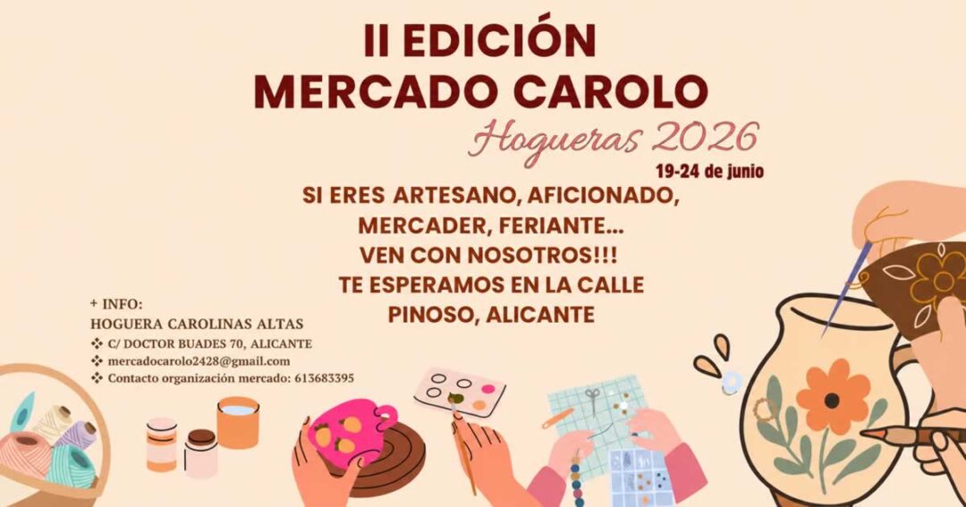 II Edición del Mercado Carolo - Hogueras 2026 1200